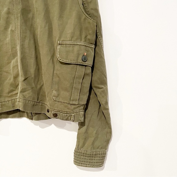 Anthropologie Maisie Chore Cropped Utility Twill Cargo Pocket Jacket Size small - Picture 15 of 16